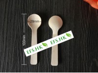 環保可降解一次性木質餐具 甜品勺子 冰淇淋勺 (散裝)