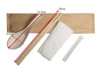 Eco-Friendly Paper Pulp Chinese Spoons Chopsticks Set